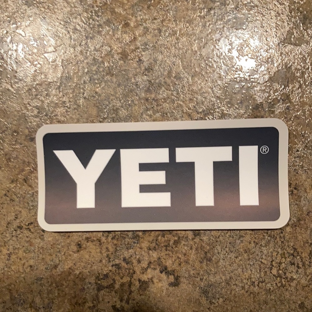 Yeti logo sticker